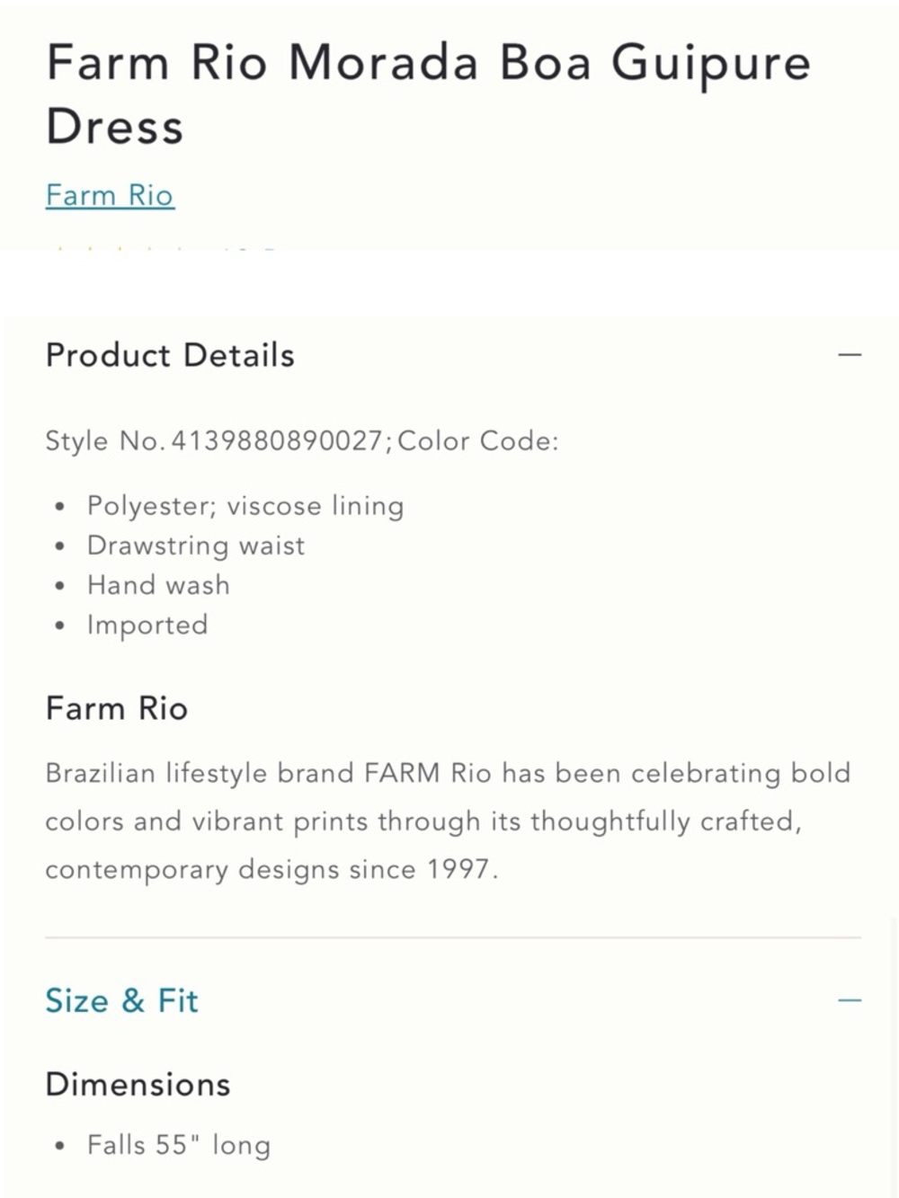 FARM RIO MORADA BOA GUIPURE LACE WHITE MIDI DRESS - Picture 4 of 16